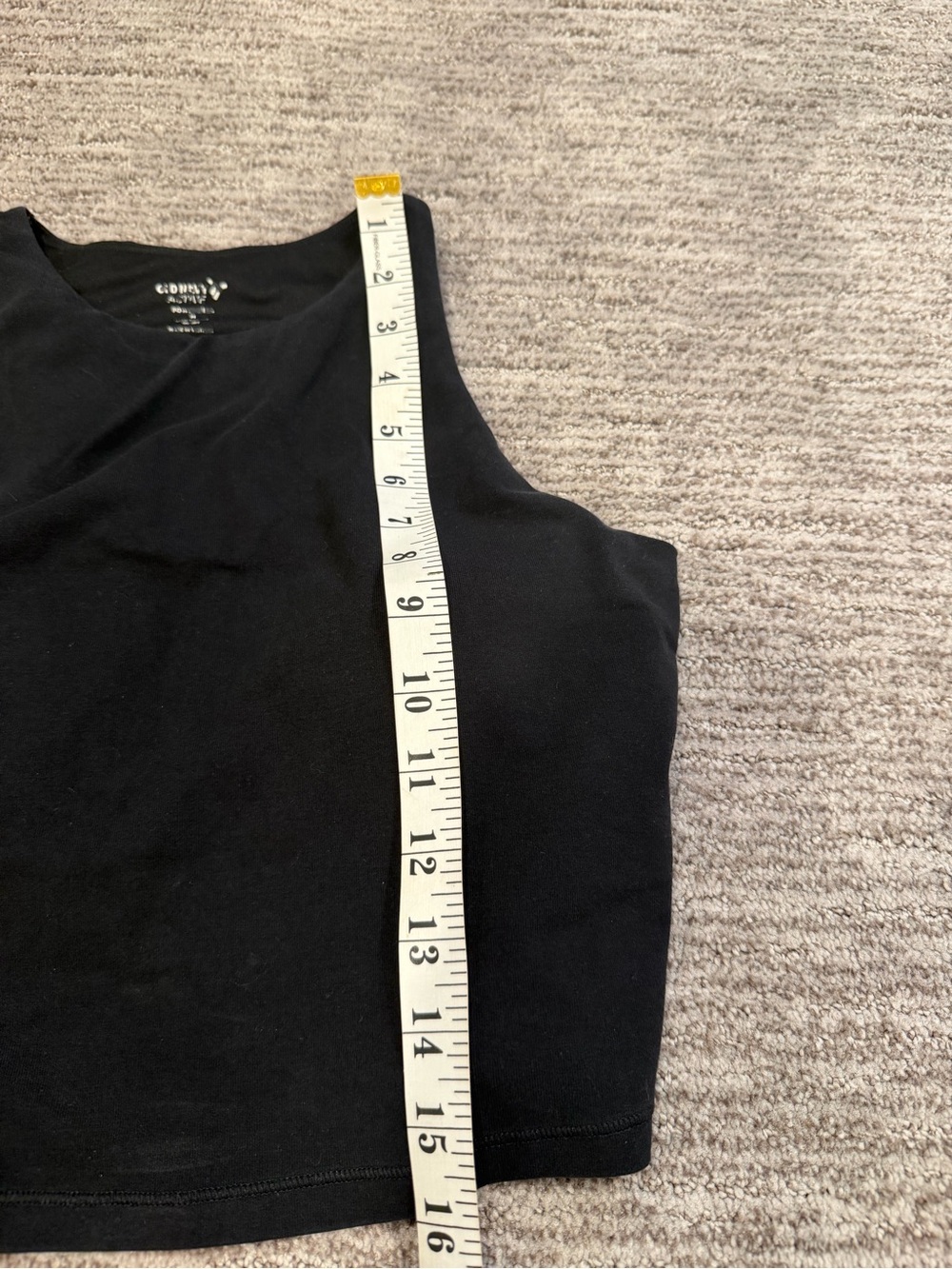 Old Navy Active PowerChill High Neck Longline Sports Bra Crop Top Black M - Picture 6 of 6